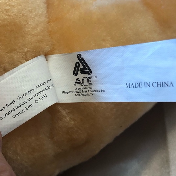 Vintage Porky Pig Plush Animal 1997 Ace Warner Looney Tunes with Tag - Picture 14 of 15